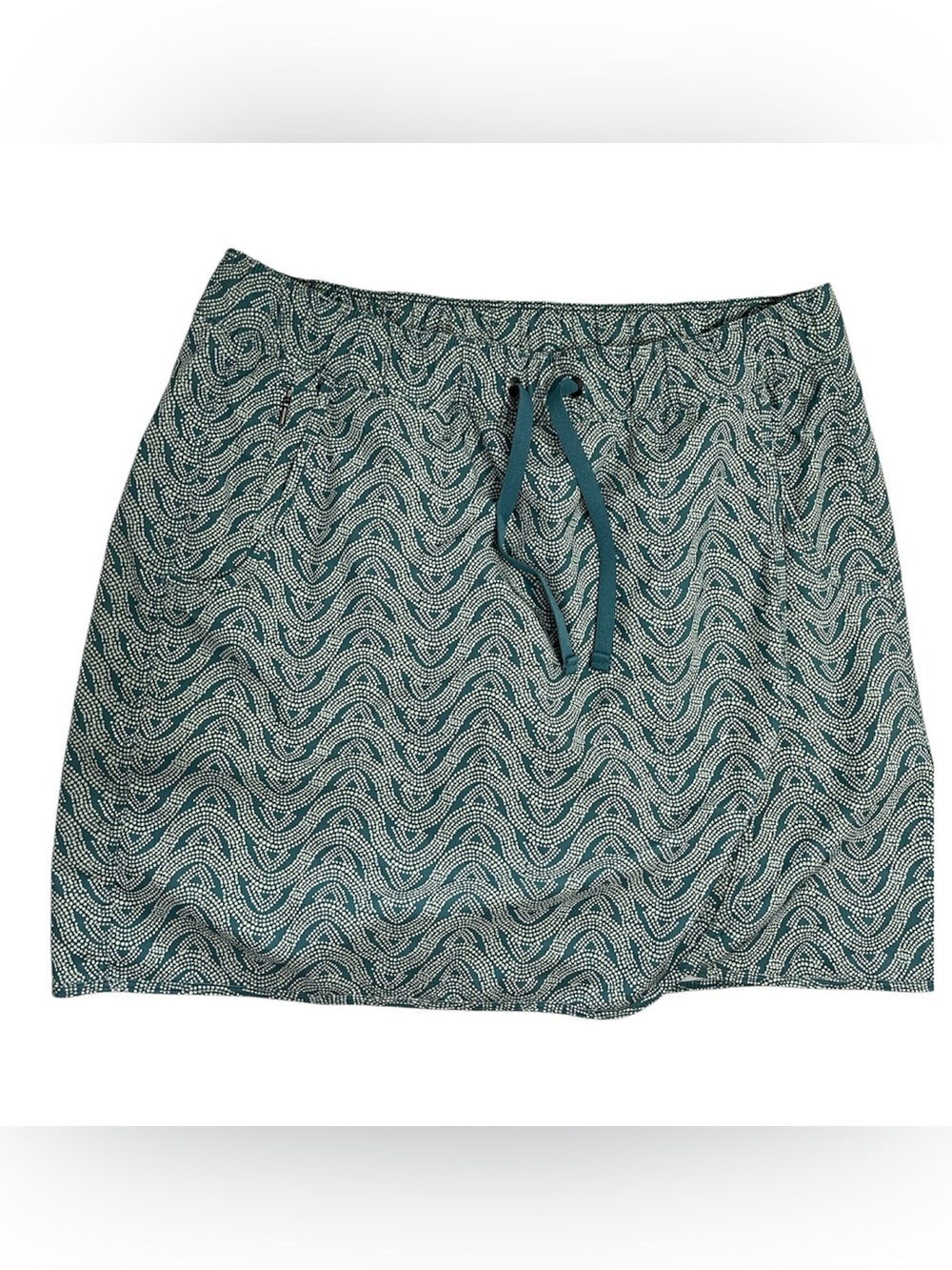 Patagonia Fleetwith Skort Outdoor Bluff RiverTasmanian Teal Print Size Medium